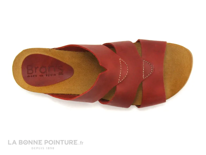 Achat chaussures Bran's Femme Mule, vente Brans 7986 - Rouge - Mule Femme