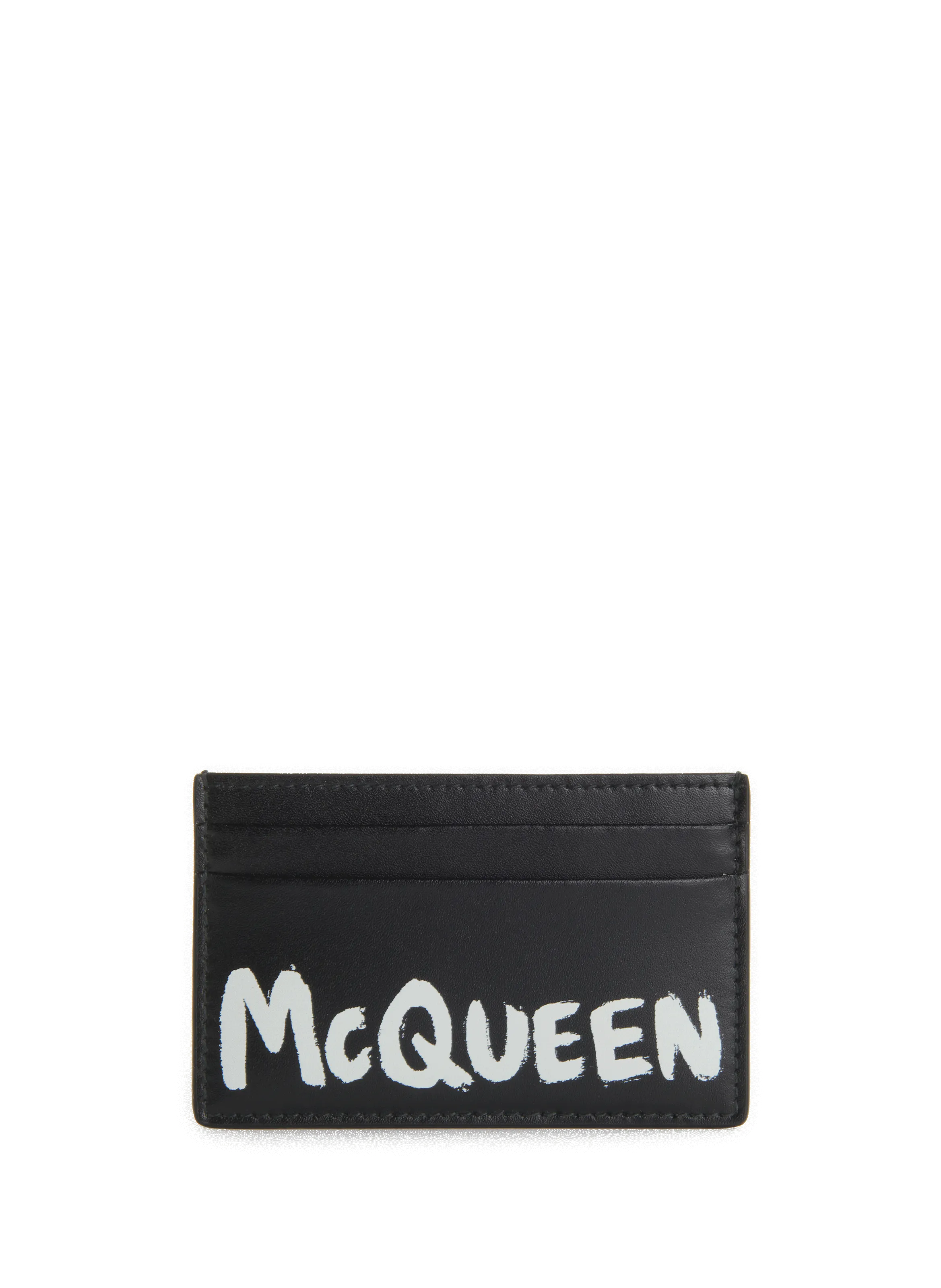 ALEXANDER MCQUEEN  Porte-cartes en cuir - Noir