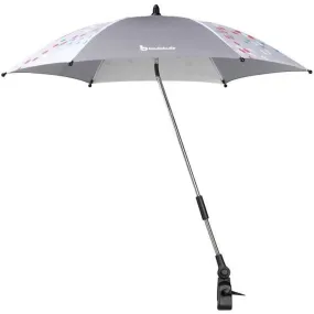 BADABULLE Ombrelle bébé universelle, anti-UV 50+, position adaptable, grise gris - Badabulle