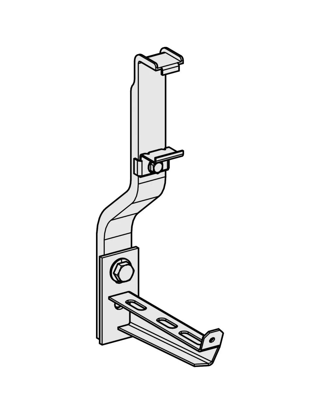 Canalis KSA crochet de fixation pour cheminement 100mm SCHNEIDER KNB160ZFG100