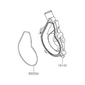 Carter de pompe à eau Kawasaki 161420741 | Moto Shop 35