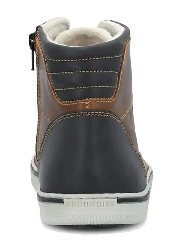 chaussures Groundies Austin - Cognac/Blue - men´s