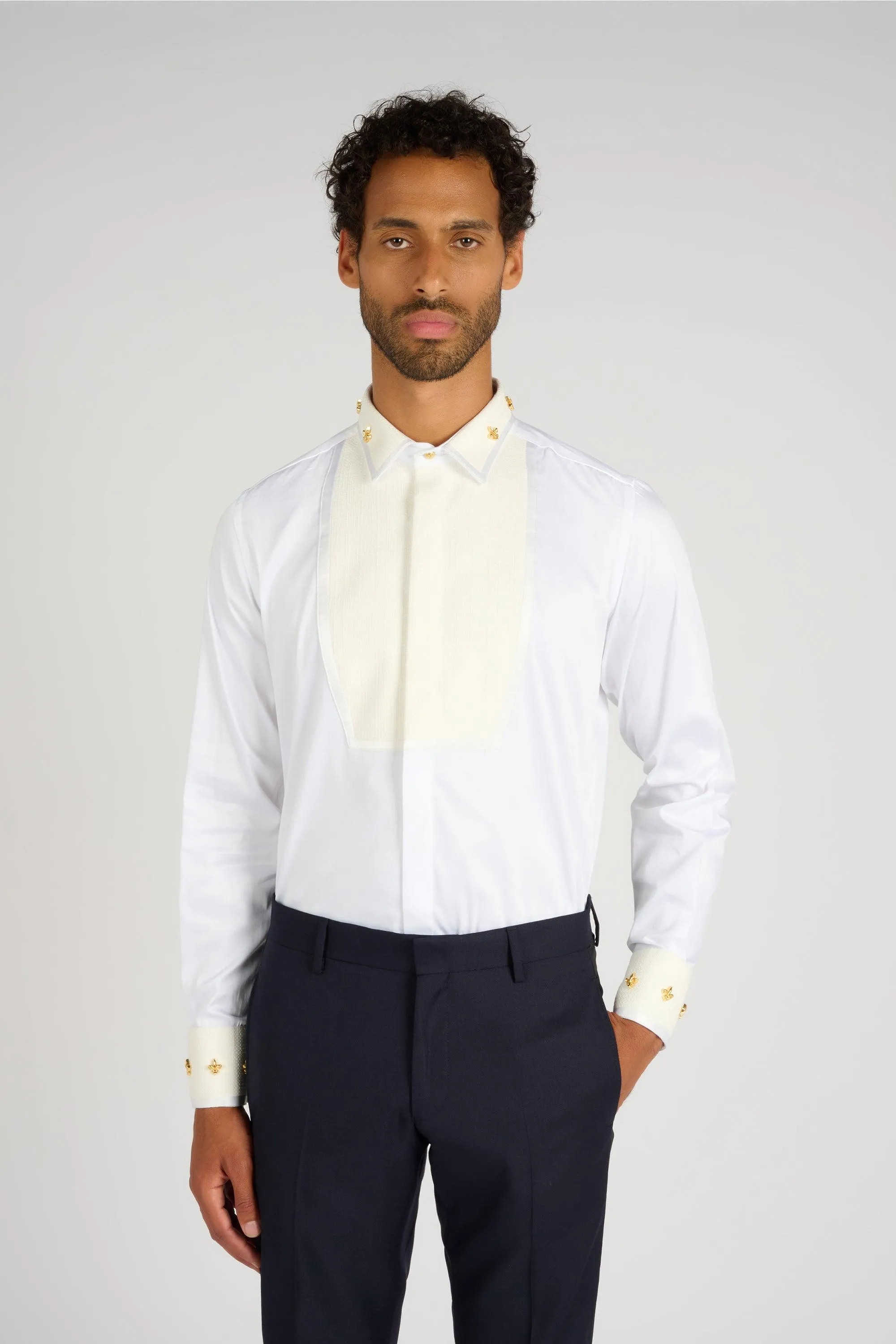 CHEMISE A PLASTRON