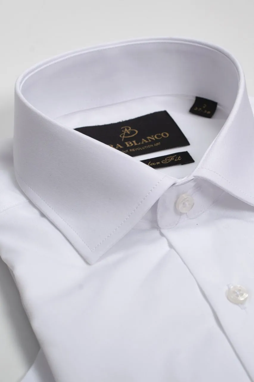 Chemise Demi-manche - Blanche Simple