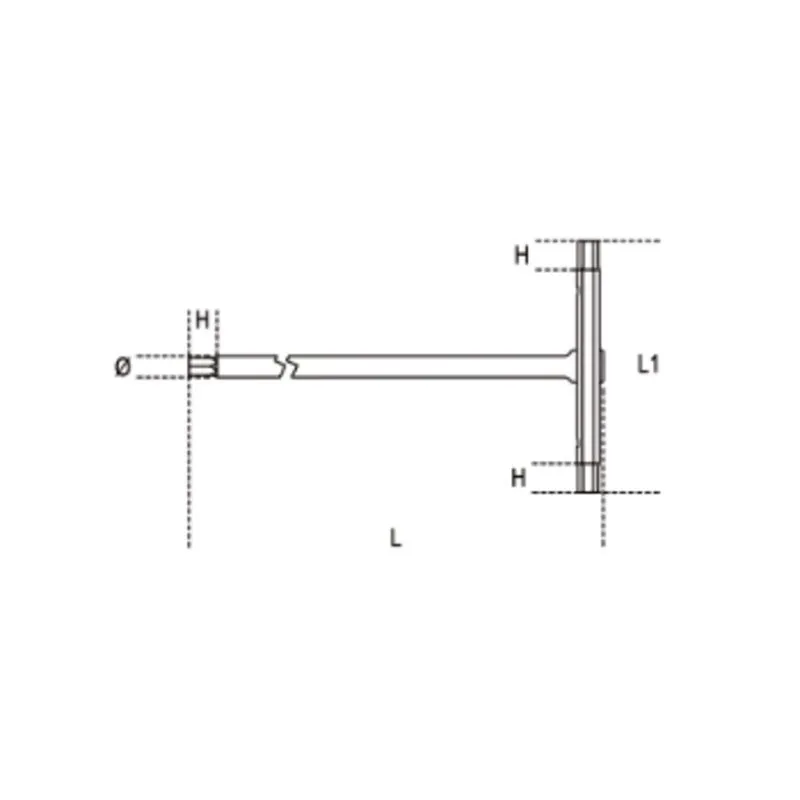 Clé mâle 6 pans en T BETA 3mm - piecemotoquad