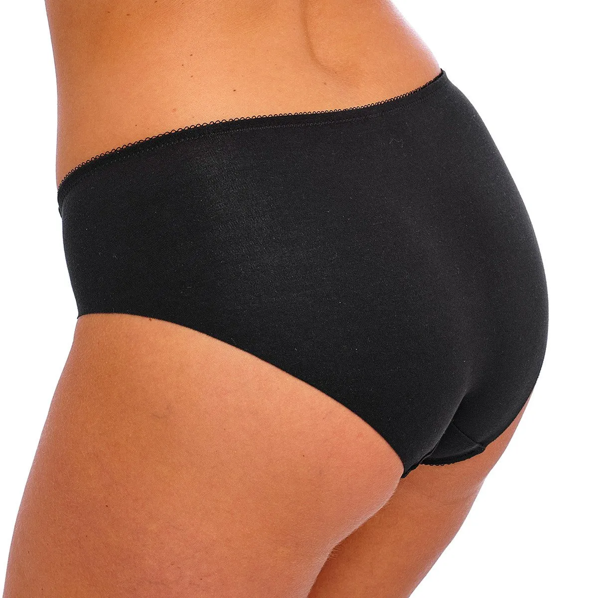 Culotte chic en dentelle et coton Florilège Noir de Wacoal