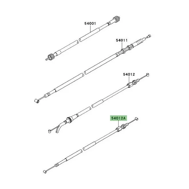 Câble de fermeture des gaz Kawasaki Ninja 250R (2008-2012) | Moto Shop 35