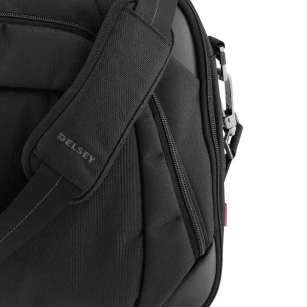 Delsey - Porte ordinateur quaterback noir