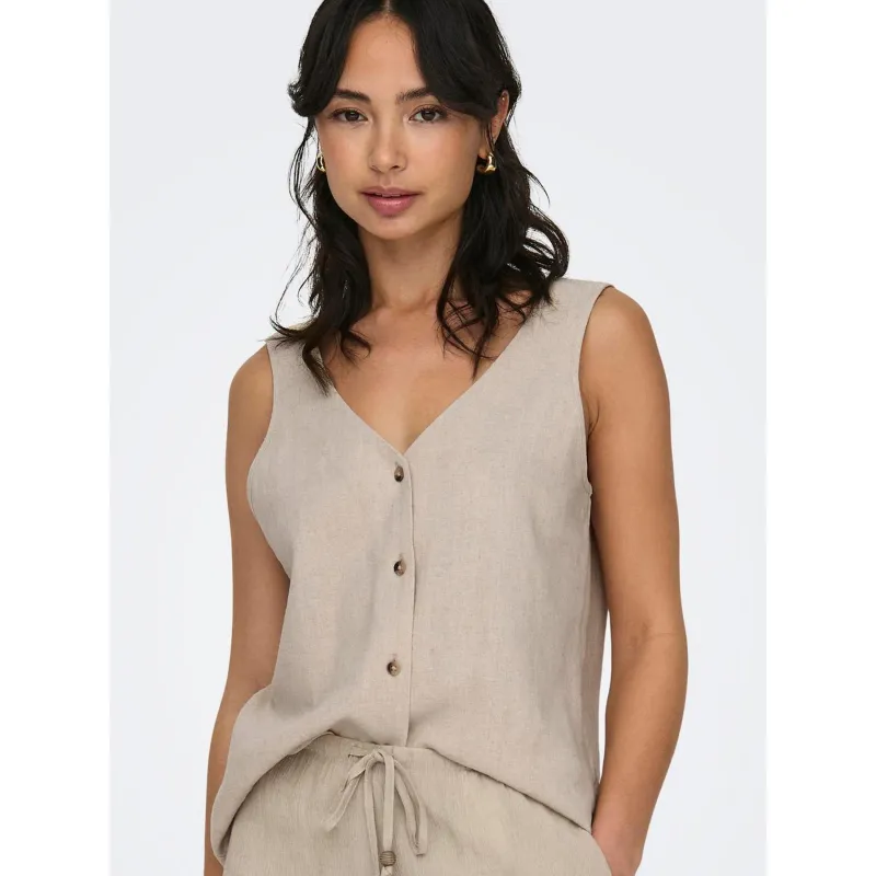 Débardeur côtelé dreamy uni blanc femme - Levi's | wimod