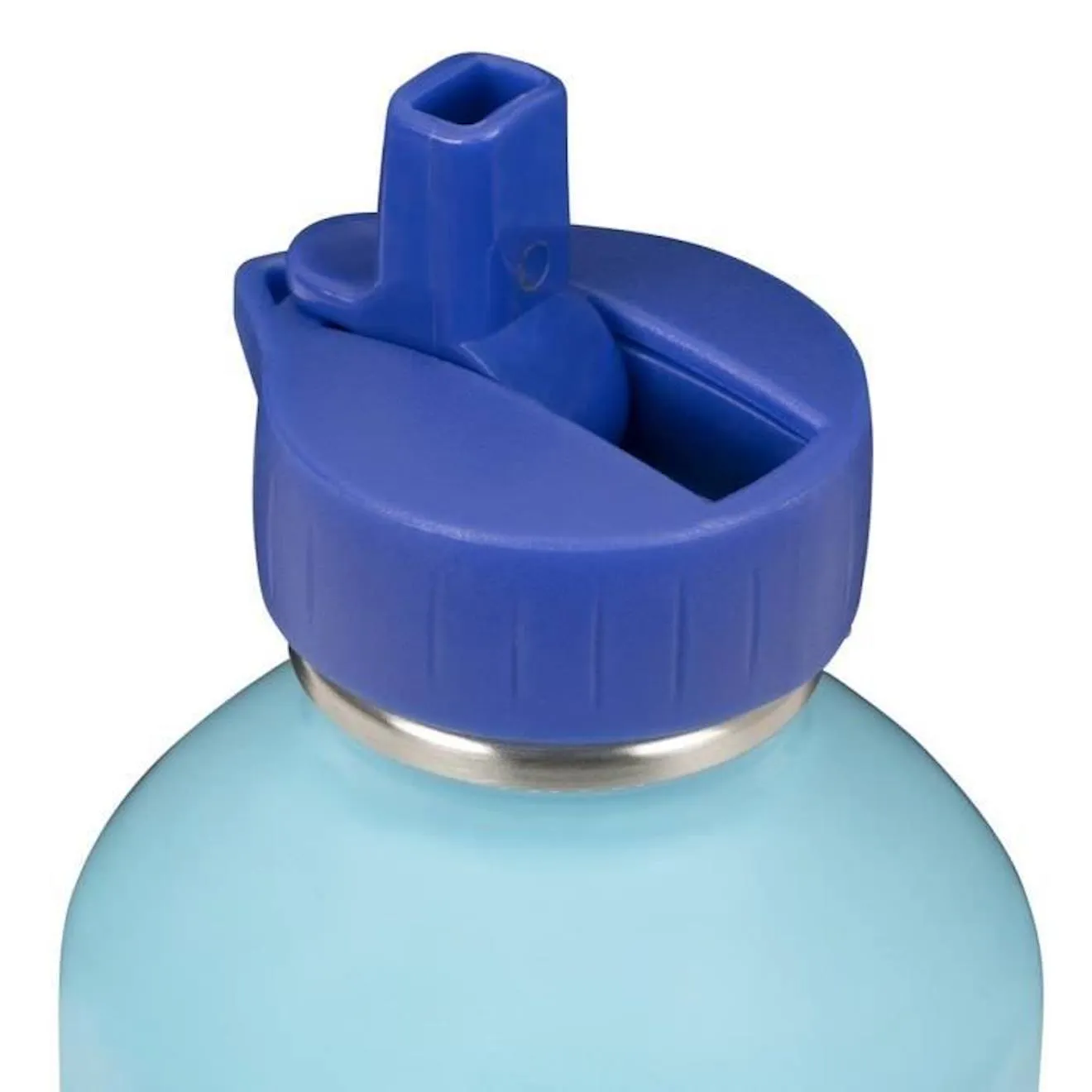 Gourde Inox Enfant - Draeger Paris - Glou Glou Glou - Multicolore - Bleu - Acier inoxydable - 17 x 6,5 cm bleu - Draeger Paris