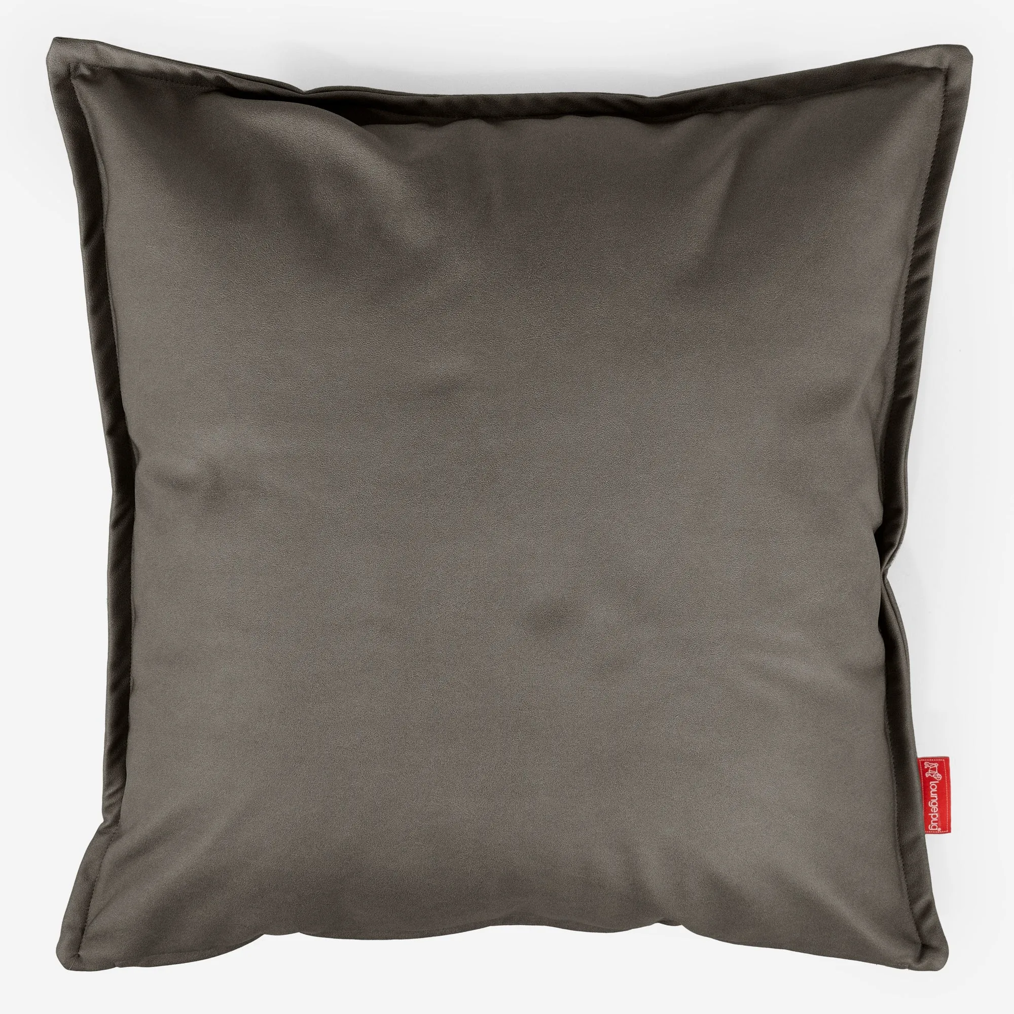 Grand Housse de Coussin 70 x 70cm - Cuir Végan Gris