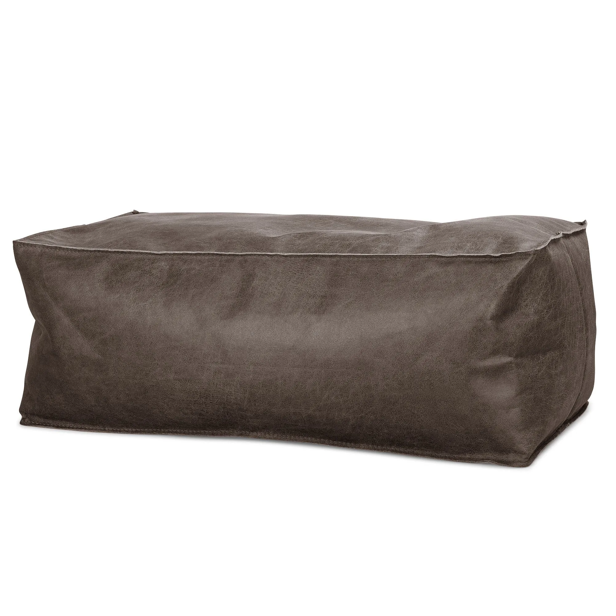 Gros Repose Pied - Cuir Vintage Gris Ardoise