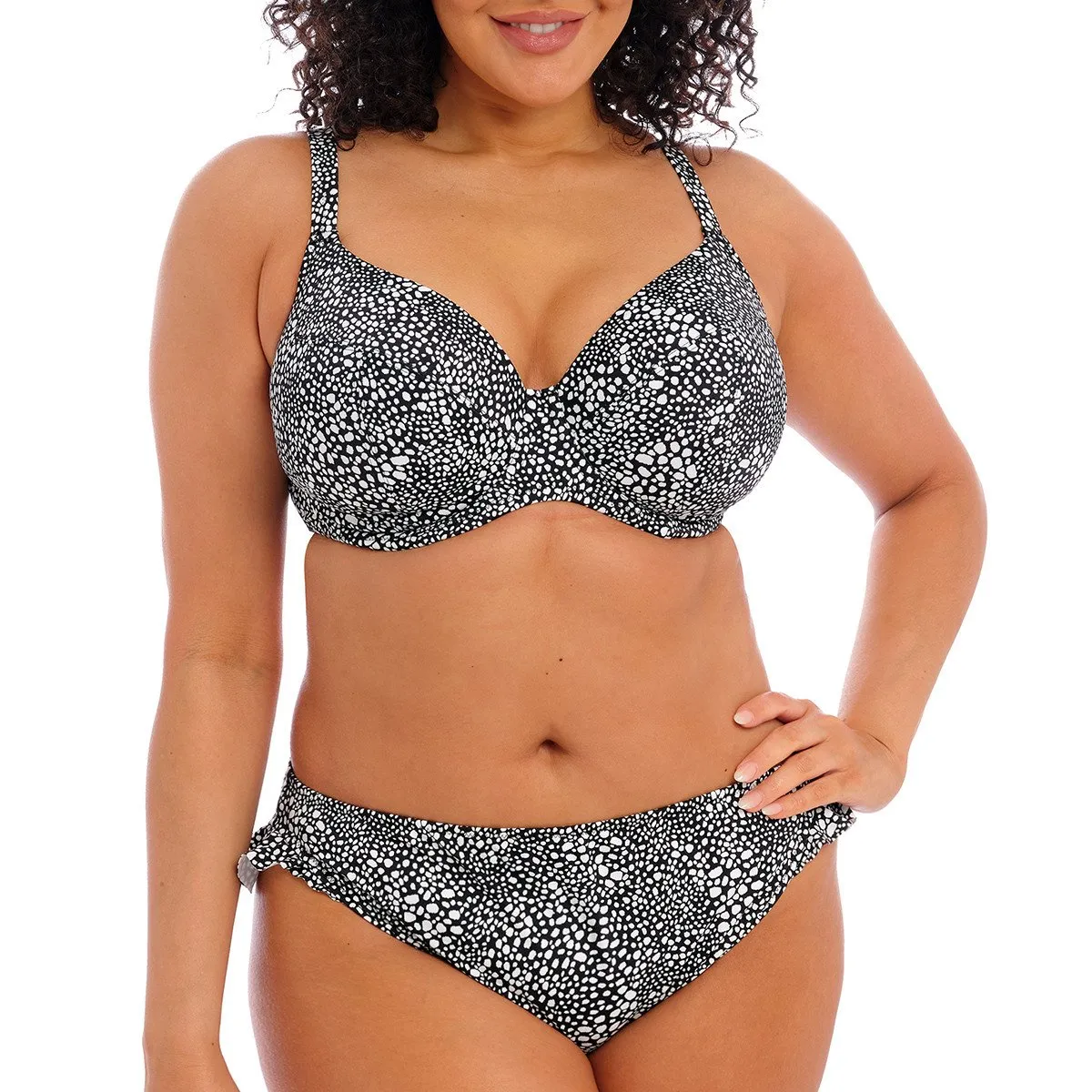 Haut de maillot plongeant à armatures Pebble cove noir Elomi Swim