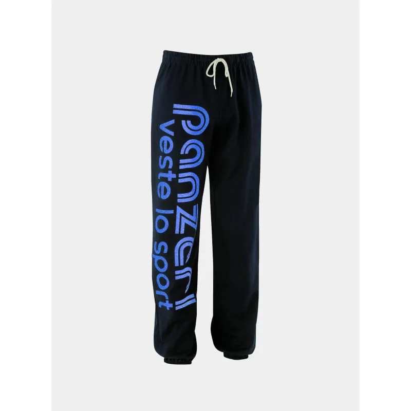 Jogging touch maille slim noir femme - Sunvalley | wimod