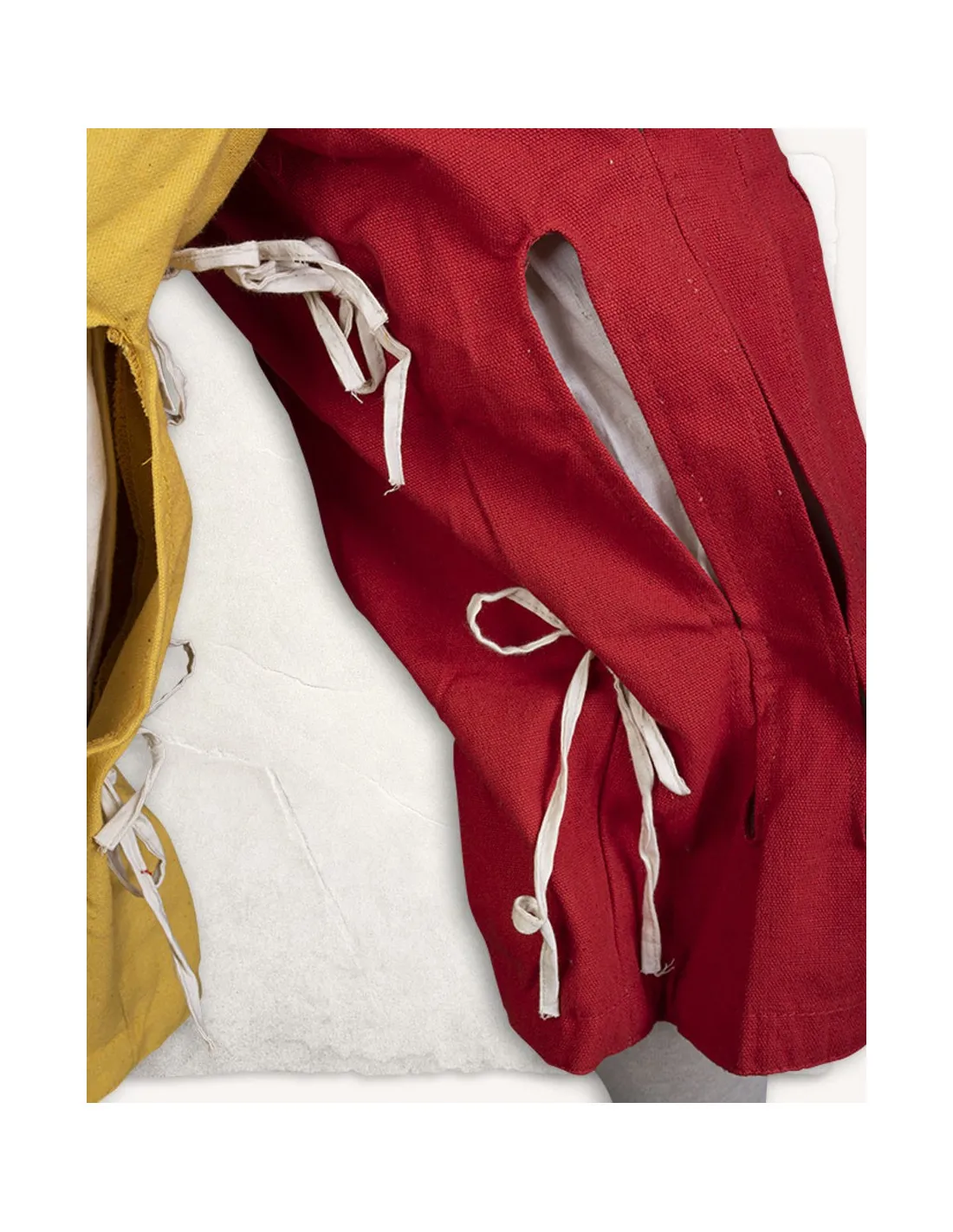Landsknech Mercenaire Pantalon, rouge-jaune ⚔️ Boutique Épées
