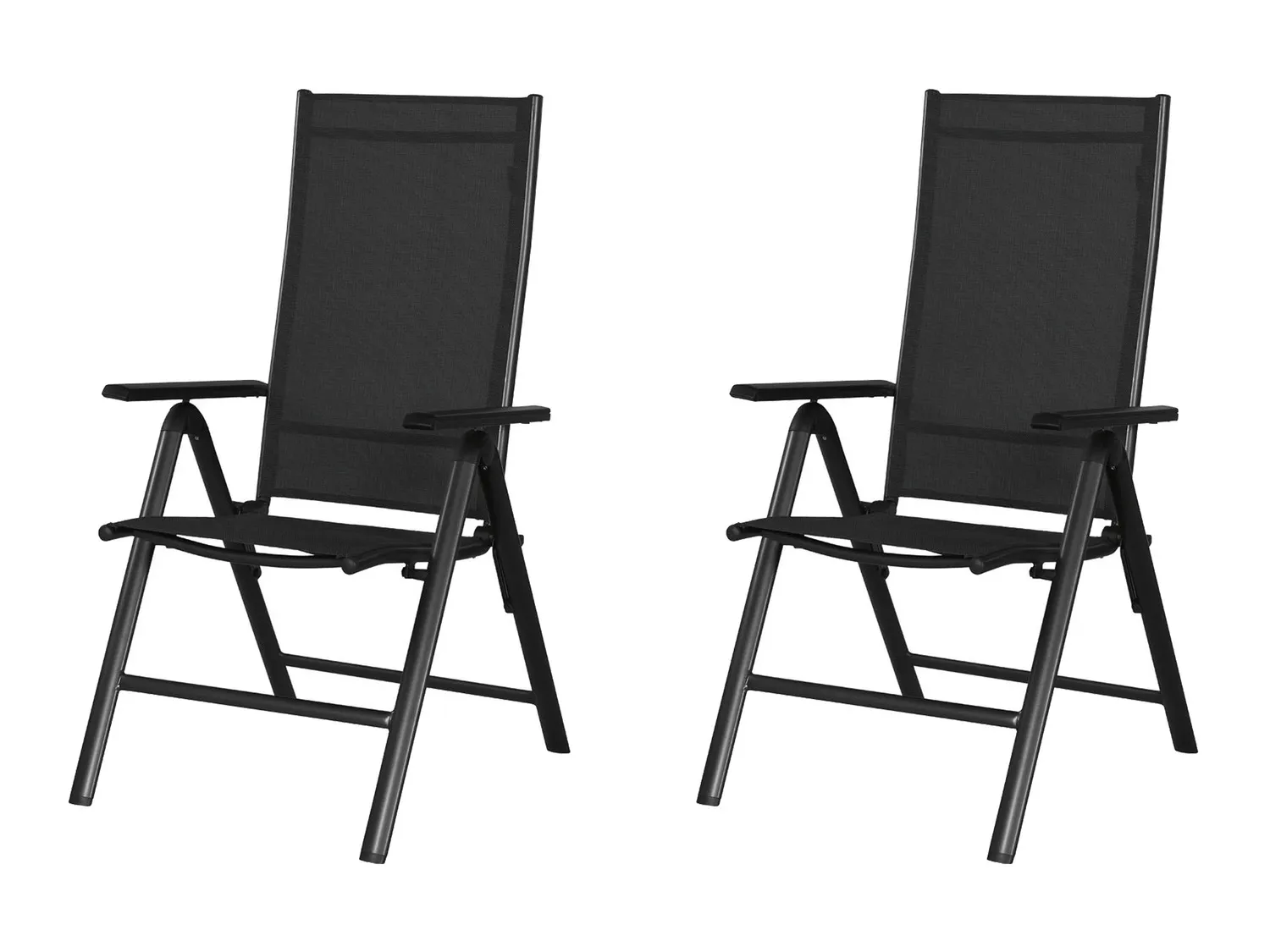 LIVARNO home Set de table de jardin + 6 fauteuils Houston en aluminium, noir
