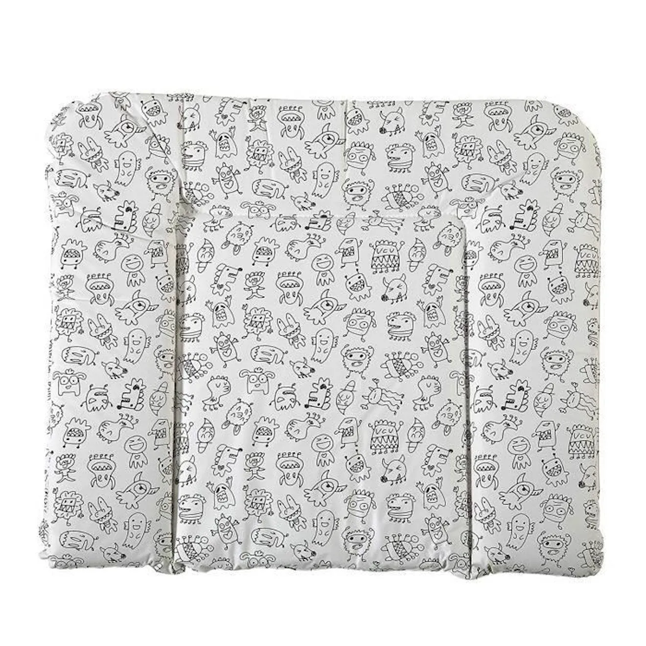 Matelas à langer GEUTHER - Monstre - Gris - 85 cm x 75 cm gris - Geuther