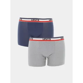 Pack 2 boxers sportswear bleu marine gris homme - Levi's | wimod