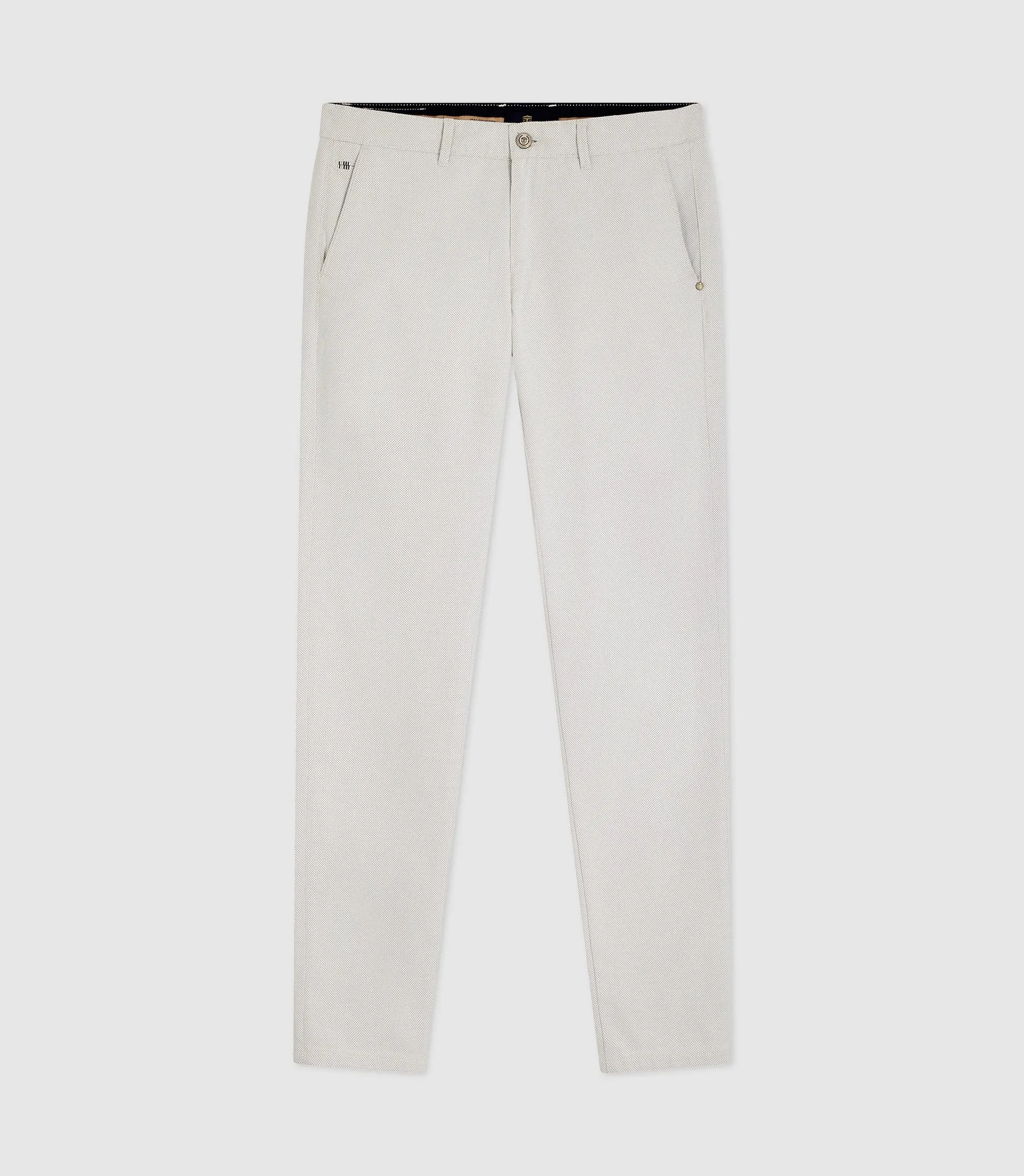 Pantalon casual slim beige Perrebi