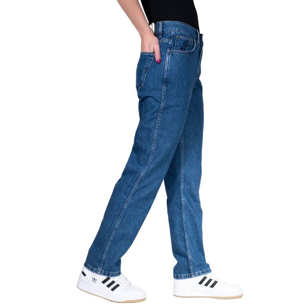 Pantalon de denim ample Charger Bleu foncé