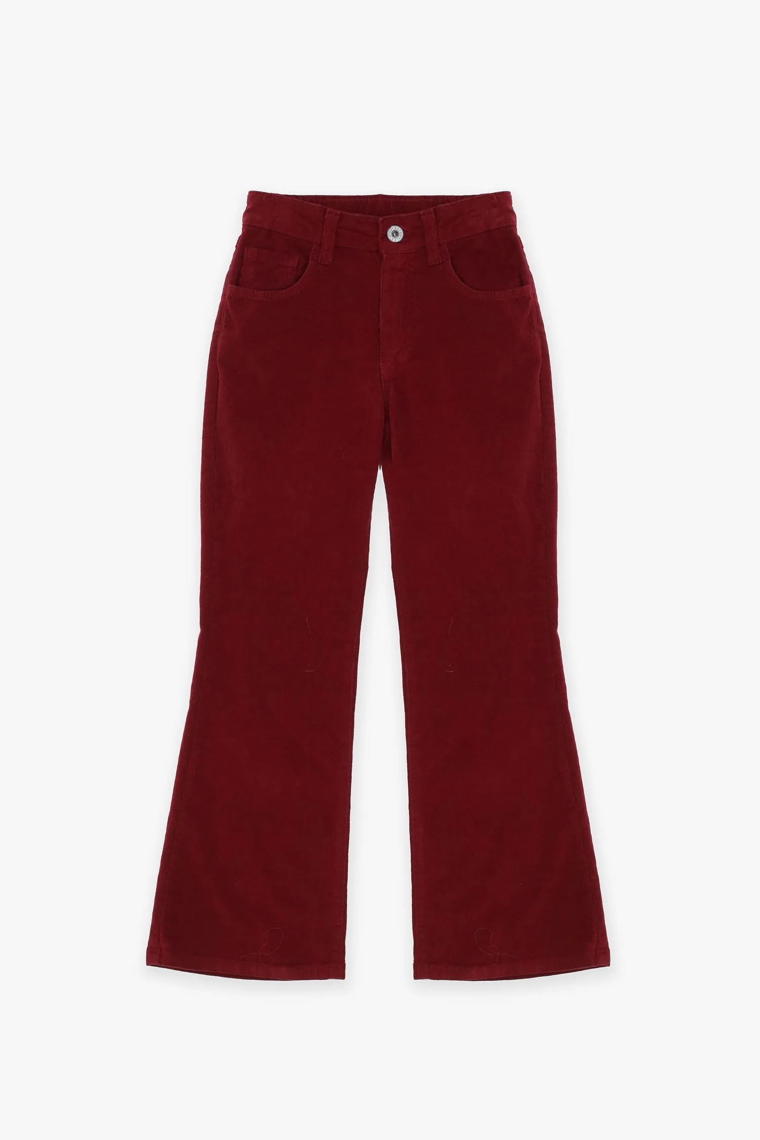 Pantalon fillette évasé à cinq poches