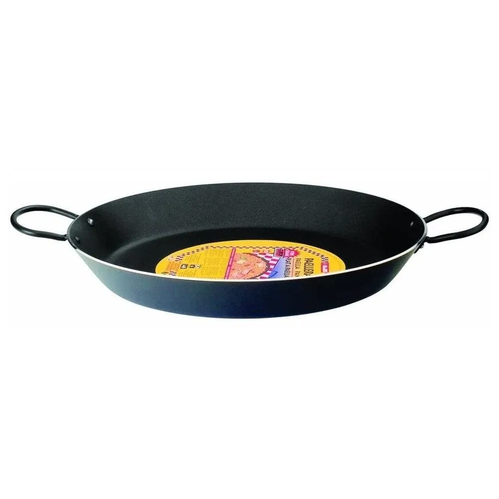 Plat à paella nero 38cm aluminium (8 personnes) noir