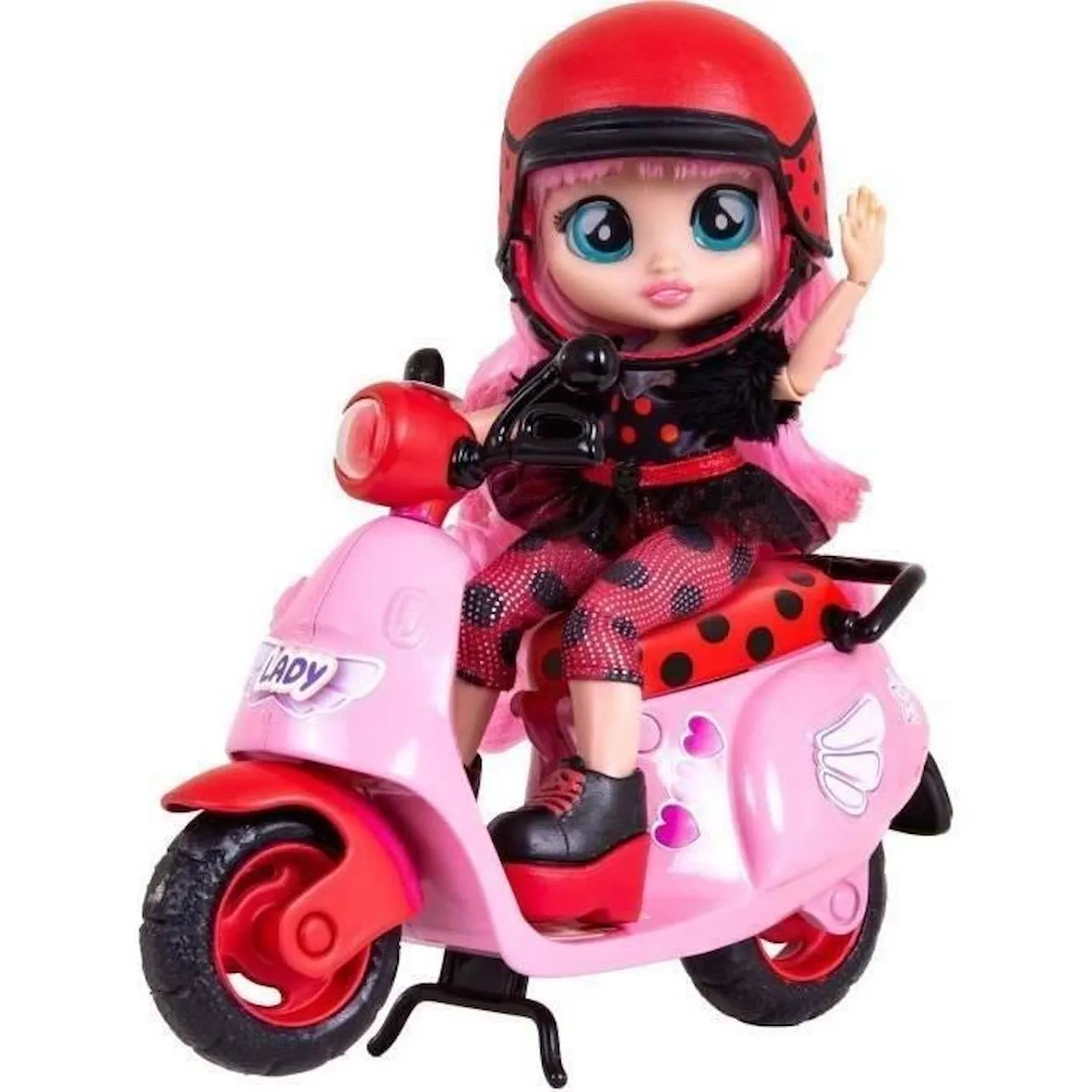 Poupée Cry Babies BFF Lady's - Scooter rose - Imc Toys