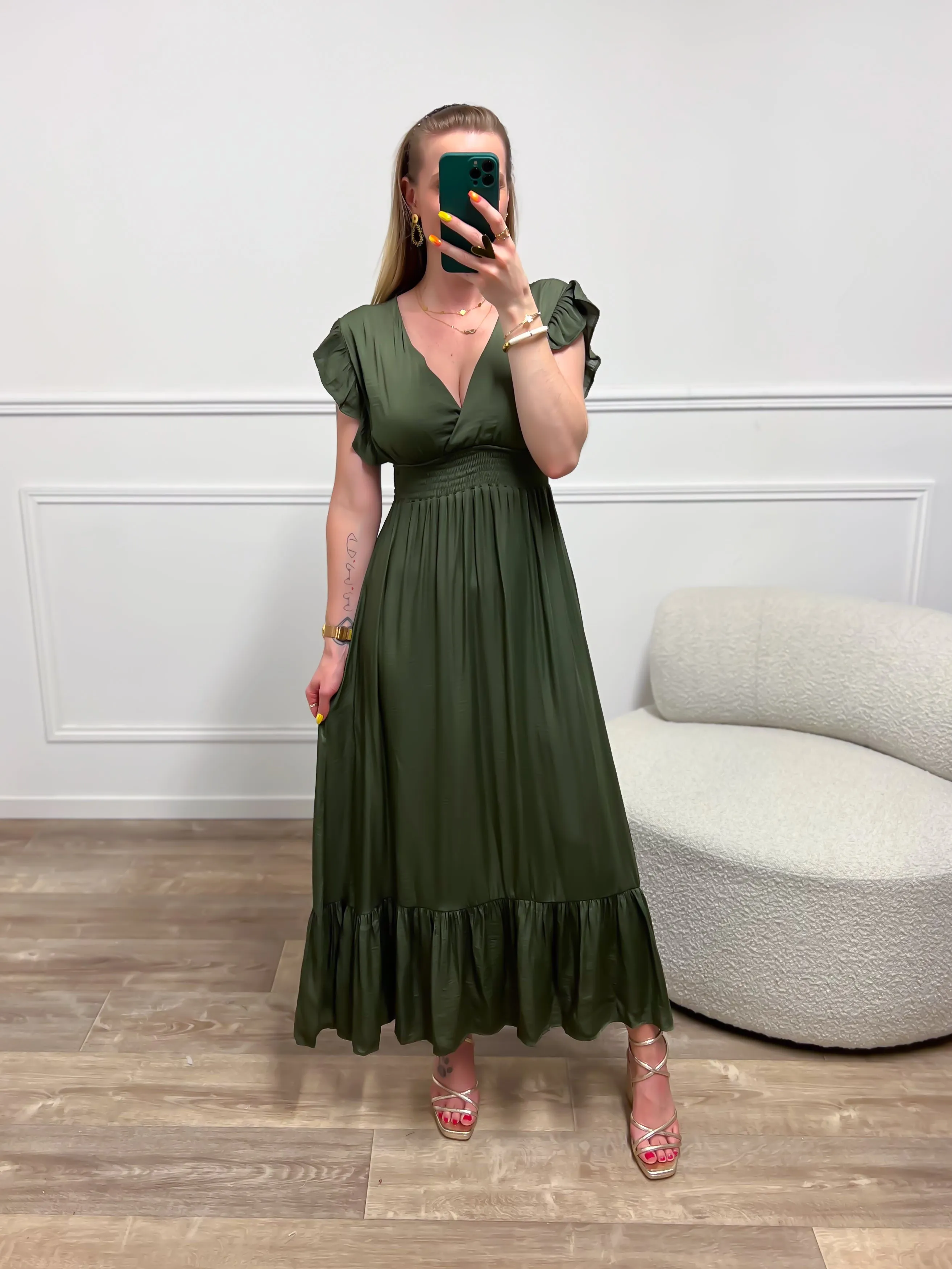 Robe OKSANA kaki