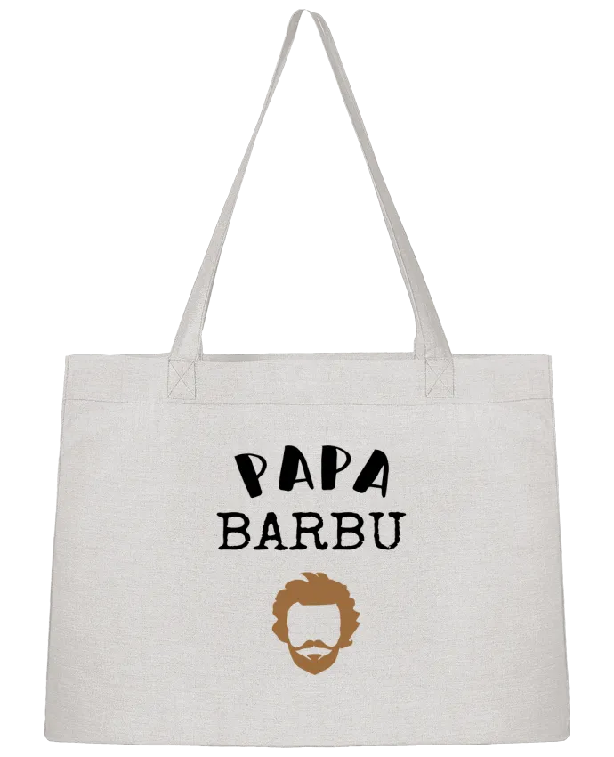 Sac Shopping Papa barbu cadeau homme avec barbe fête des pères par FAPROD