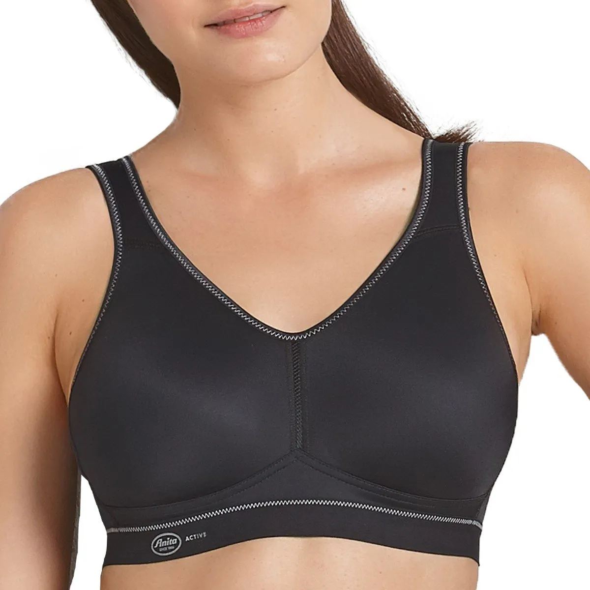 Soutien-gorge de sport sans armatures Light & firm noir d'Anita Active