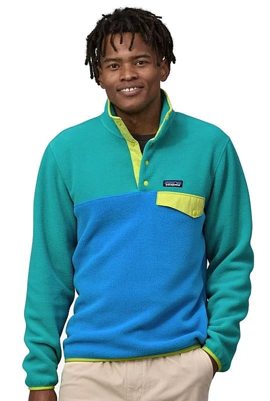 sweat-shirt Patagonia Lightweight Synchilla Snap-T - Vessel Blue - men´s