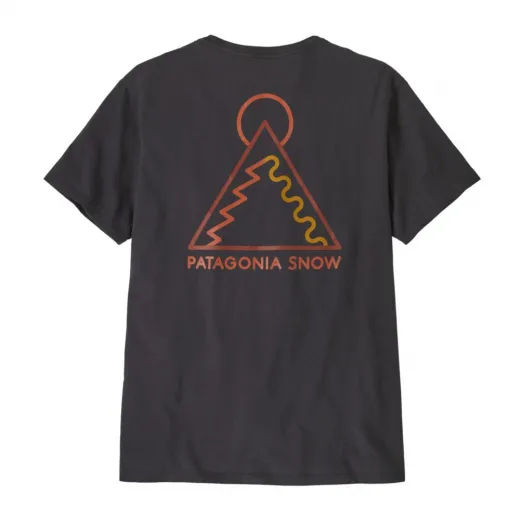 T-shirt dawn tracks organic ink blue
