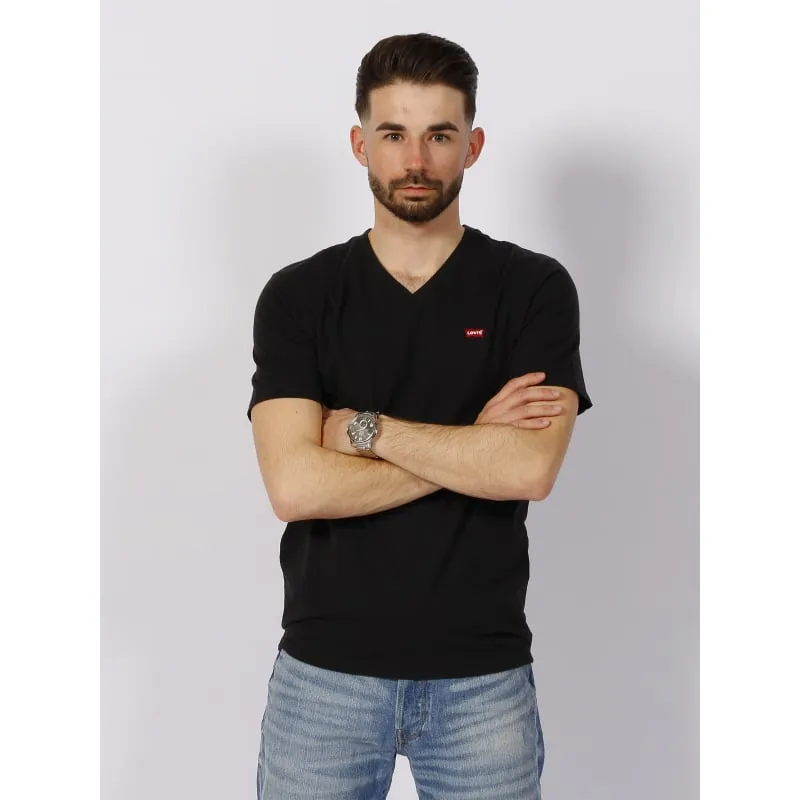 T-shirt original col v blanc homme - Levi's | wimod