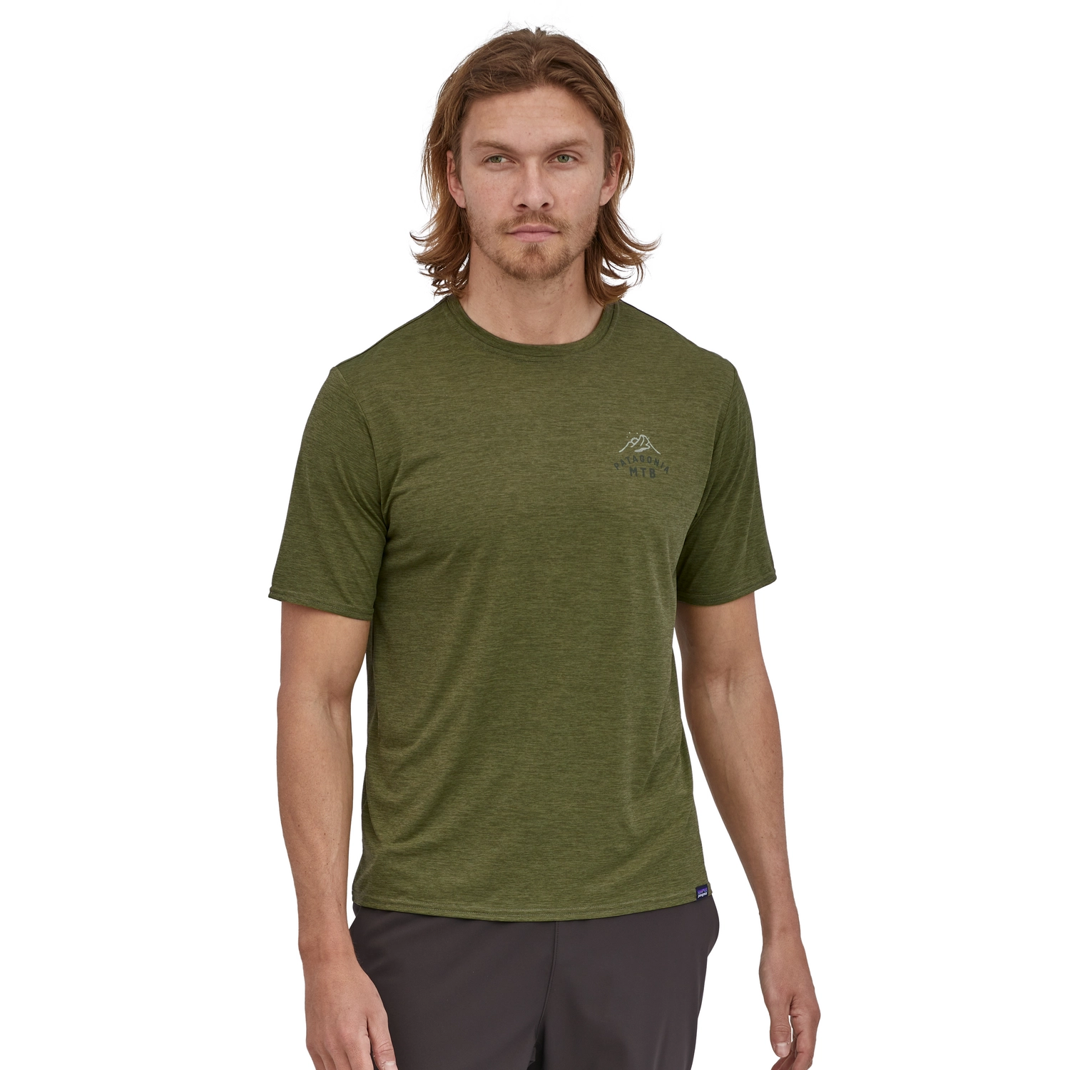 T-Shirt Patagonia Hommes Cap Cool Daily Graphic Shirt Palo Green X-Dye