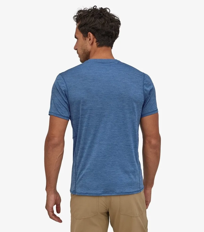 T-shirt Patagonia Hommes Cap Cool Lightweight Shirt Superior Blue Light Superior Blue X Dye