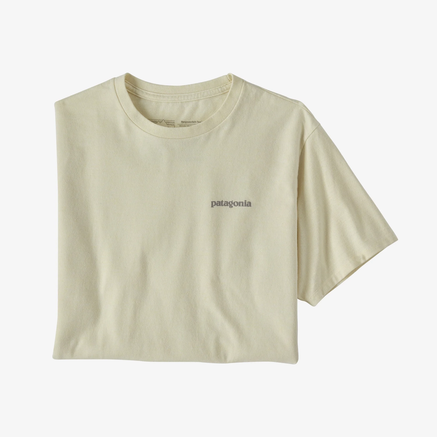T-Shirt Patagonia Unisexe Fitz Roy Icon Responsibili Tee Birch White