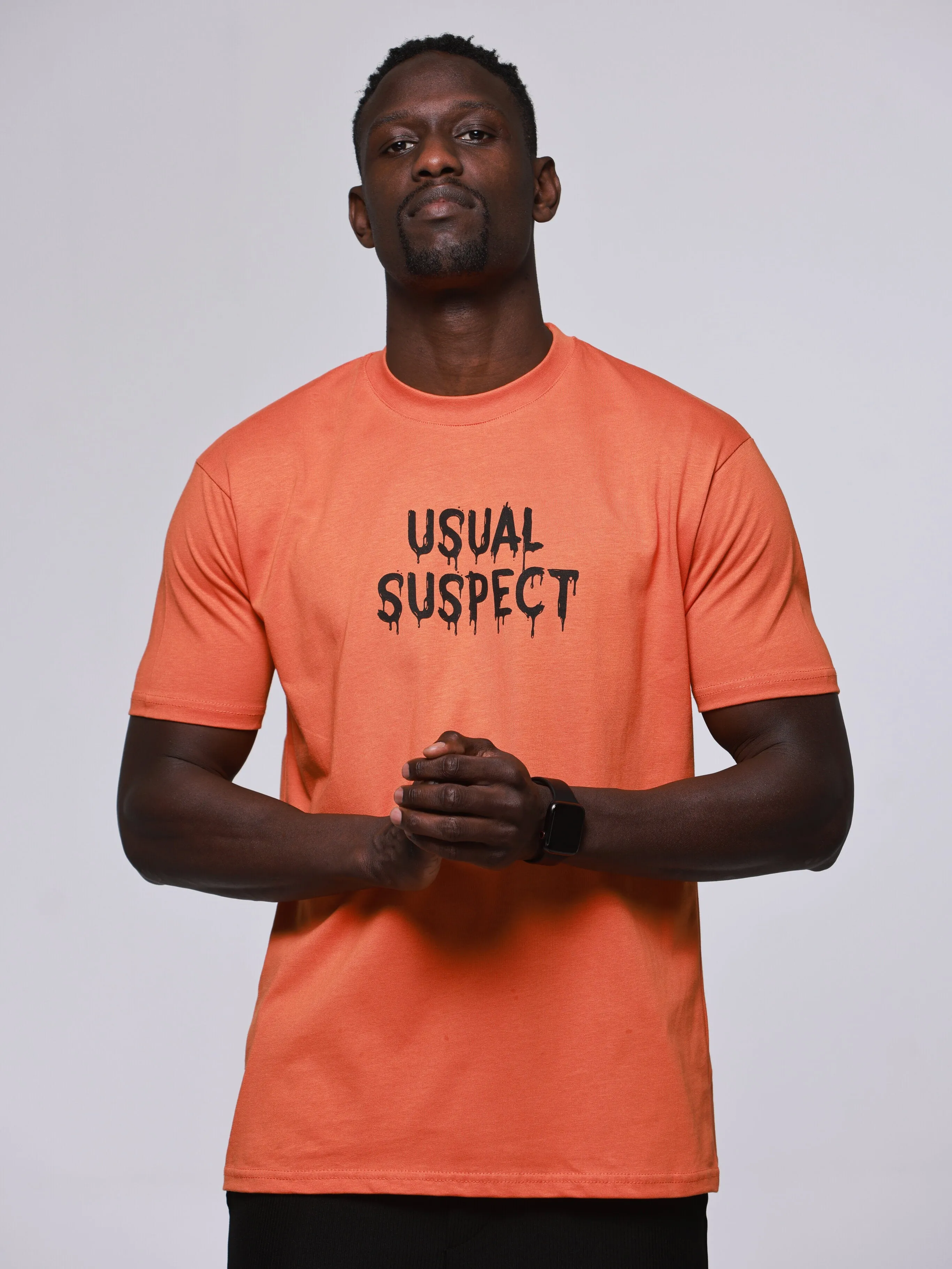 T-SHIRT USUAL SUSPECT - ORANGE