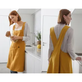 Tablier lin KYOTO - jaune | Tabliers 3 SUISSES