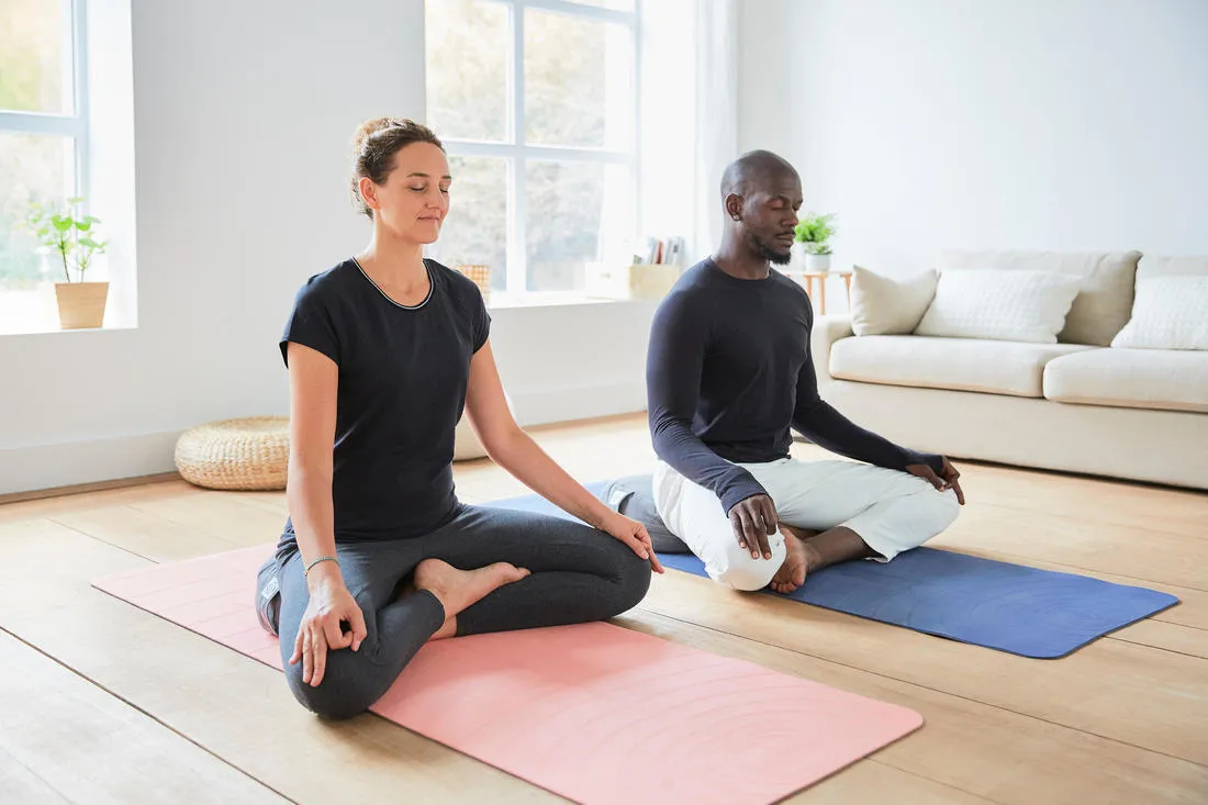 TAPIS YOGA LIGHT 5 MM BLEU MARINE