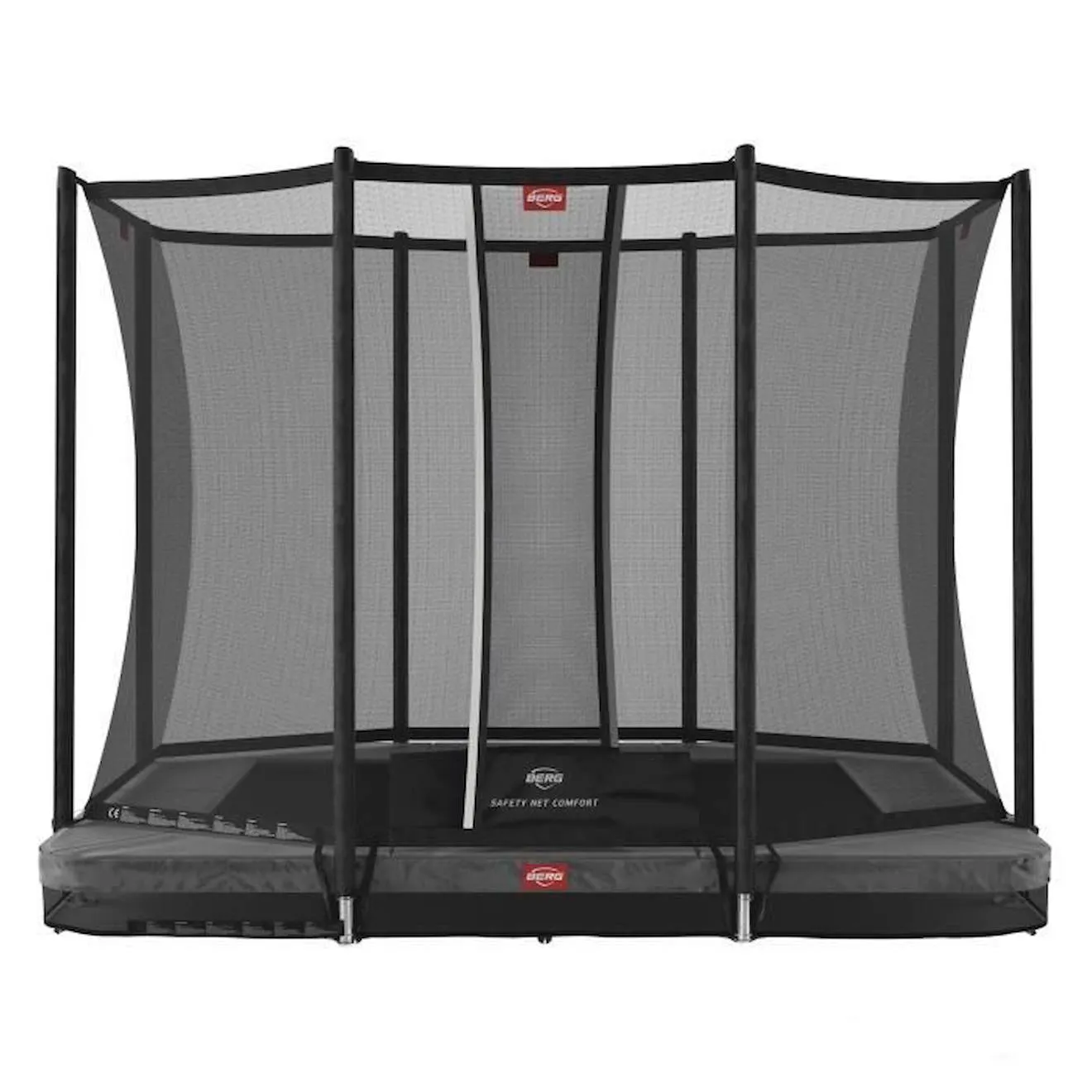 Trampoline BERG Ultim Favorit InGround 280 Grey + Filet de Securite Comfort gris - Berg Toys