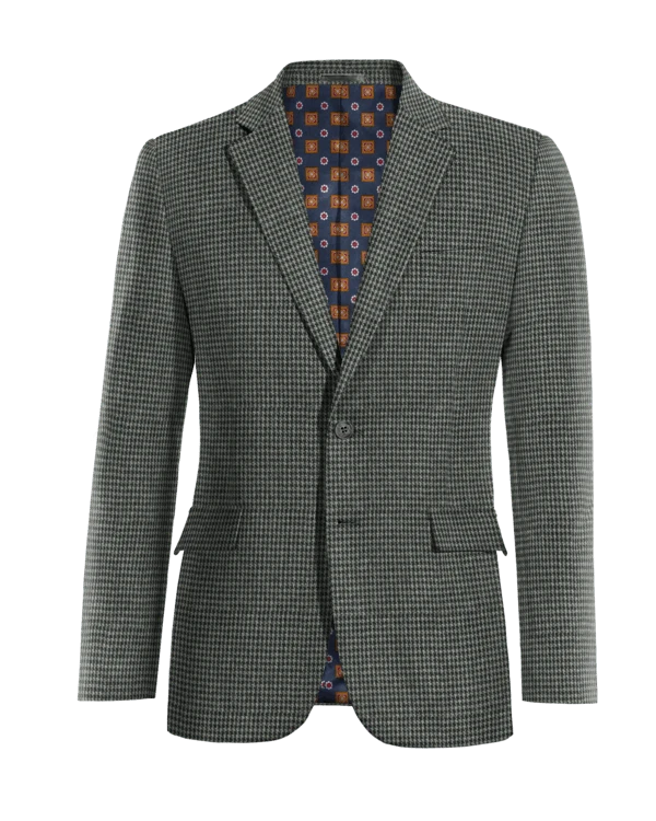 Veste gris foncé à pied de poule en tweed édition limitée